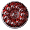 MODEL SL4000 4" DESIGNER SERIES RED REF stop, turn & tail RED GROMMET LAMP
