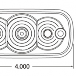 MODEL SL4200 AMBER/CLEAR LENS MARKER/CLEARANCE LAMP